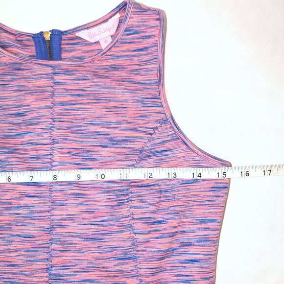 Lilly Pulitzer | Cove Flamingo Pink Space Dye Active Fit & Flare Mini Dress | XS - Picture 11 of 14